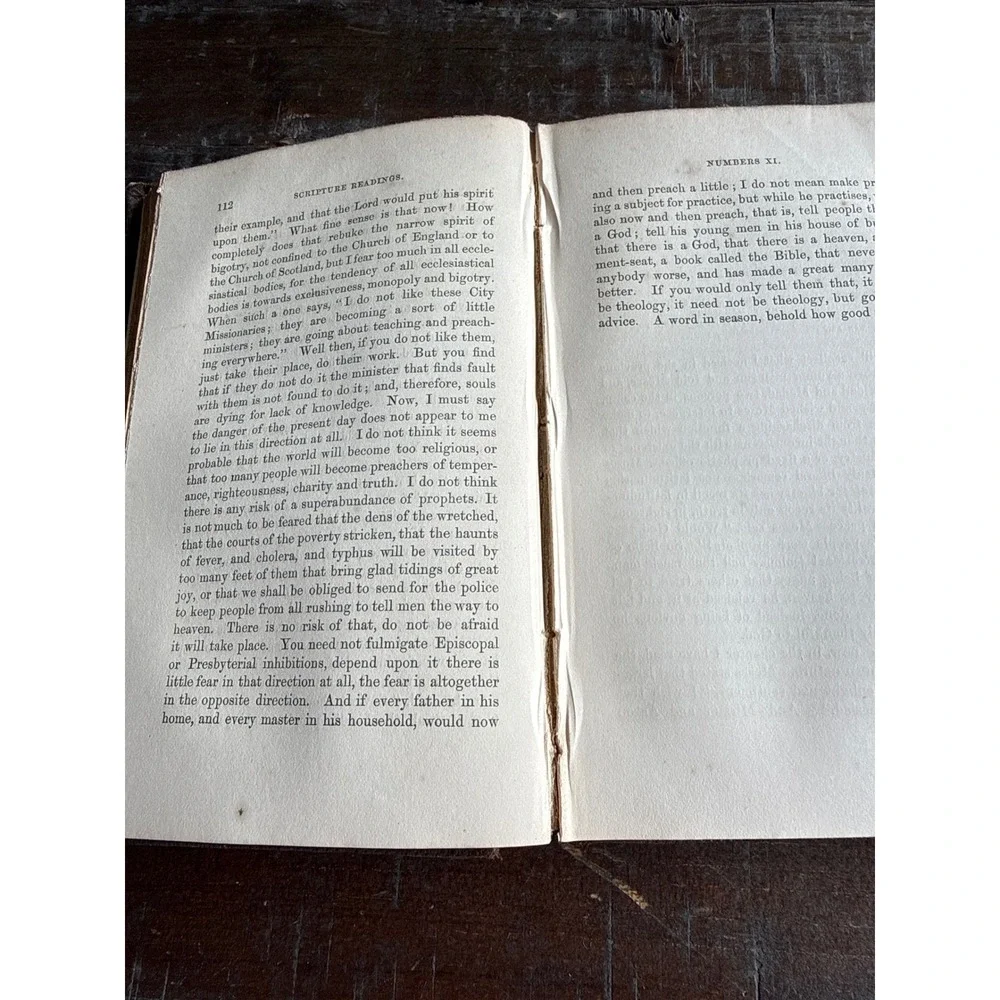 Sabbath Morning Readings Old Testament Book of Numbers John Cumming 1855 Antique - Picture 12 of 13